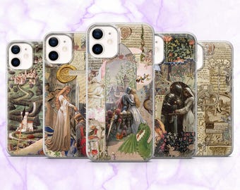 Medieval Phone Case Fantasy Middle Age Cover for iPhone 17, 16, 15, 14, 13, 12 Samsung S25, S24, S23, A56, A16 Pixel 10Pro XL, 9A, 8A 8Pro