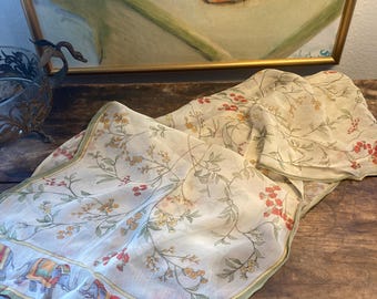 Jim Thompson Thai Silk Elephant Long Scarf 16 x 68"