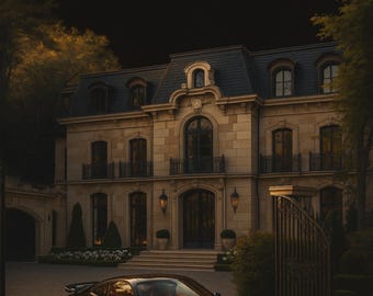 Czarny luksusowy plakat