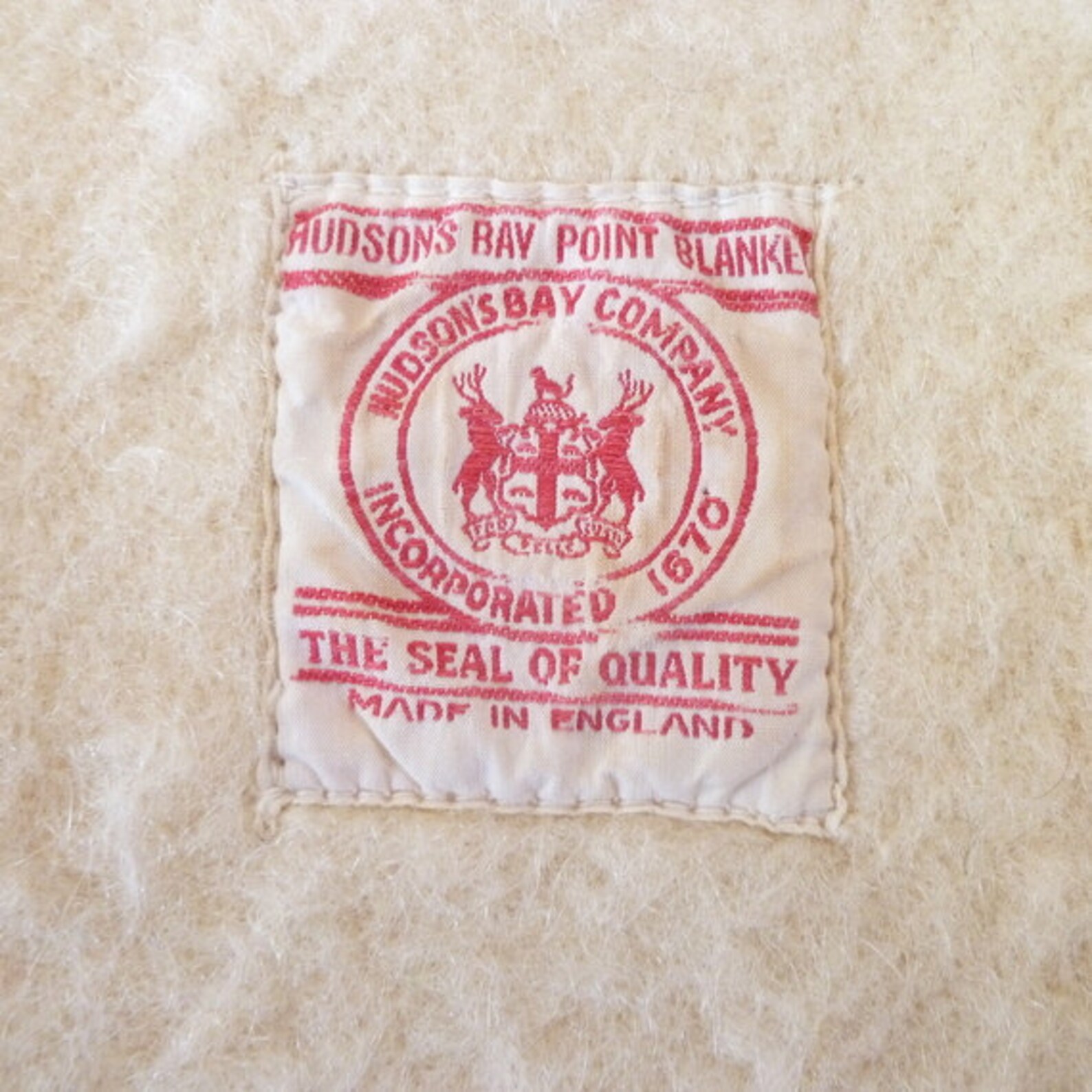 HUDSON BAY Vintage Wool BLANKET | Etsy