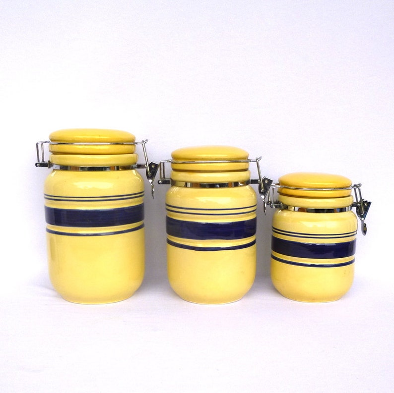 MOD VINTAGE Gibson Canisters/set of 3 Etsy