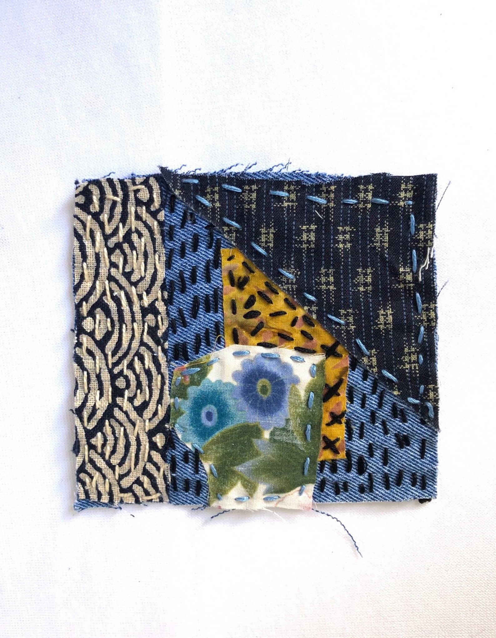 BORO PATCHES/Set of 3 | Etsy