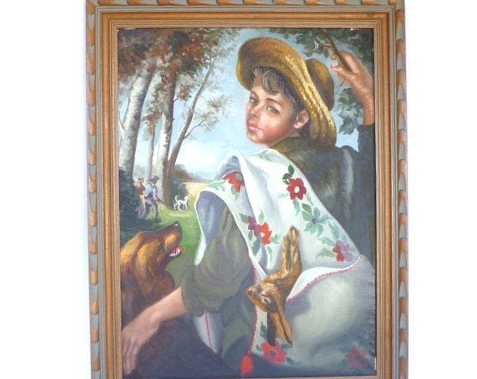 VINTAGE OIL PORTRAIT - Etsy