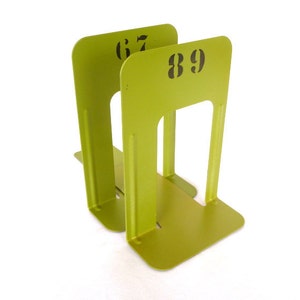 Acid GREEN INDUSTRIAL Chic BOOKENDS