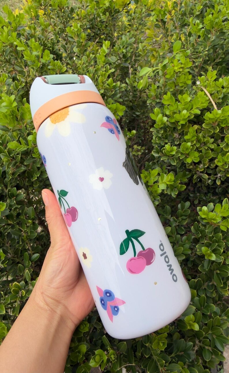 Custom Hand Painted Pet Portrait Owala Water Bottle – Personalized Dog & Cat Gift image 14