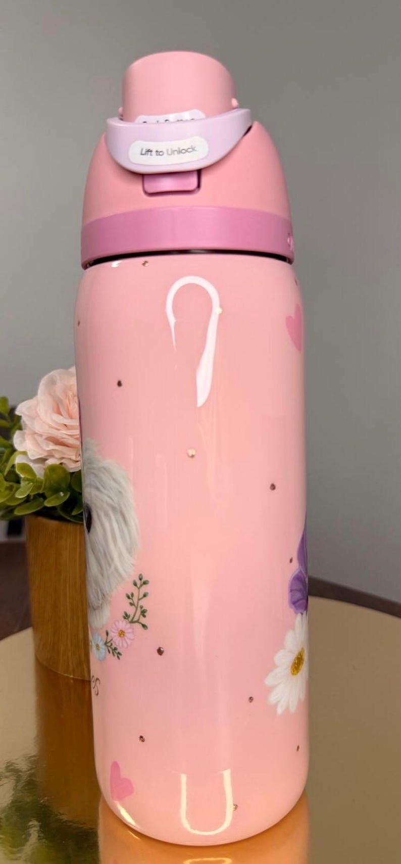 Custom Hand Painted Pet Portrait Owala Water Bottle – Personalized Dog & Cat Gift image 10