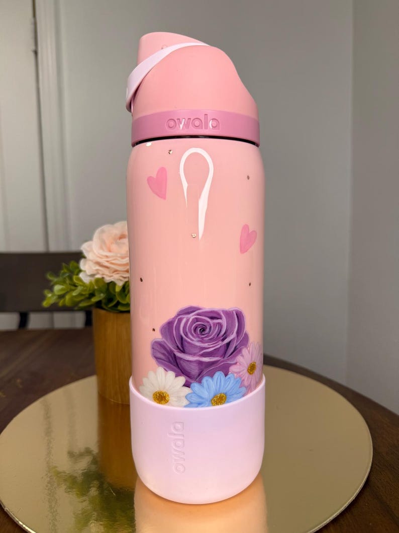 Custom Owala Water Bottle Pet Portrait from Photo, Hand Painted Dog or Cat Bottle, Personalized Pet Gift, Memorial Pet Gift afbeelding 11