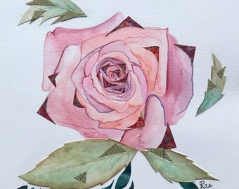 Rose Original Watercolor Painting