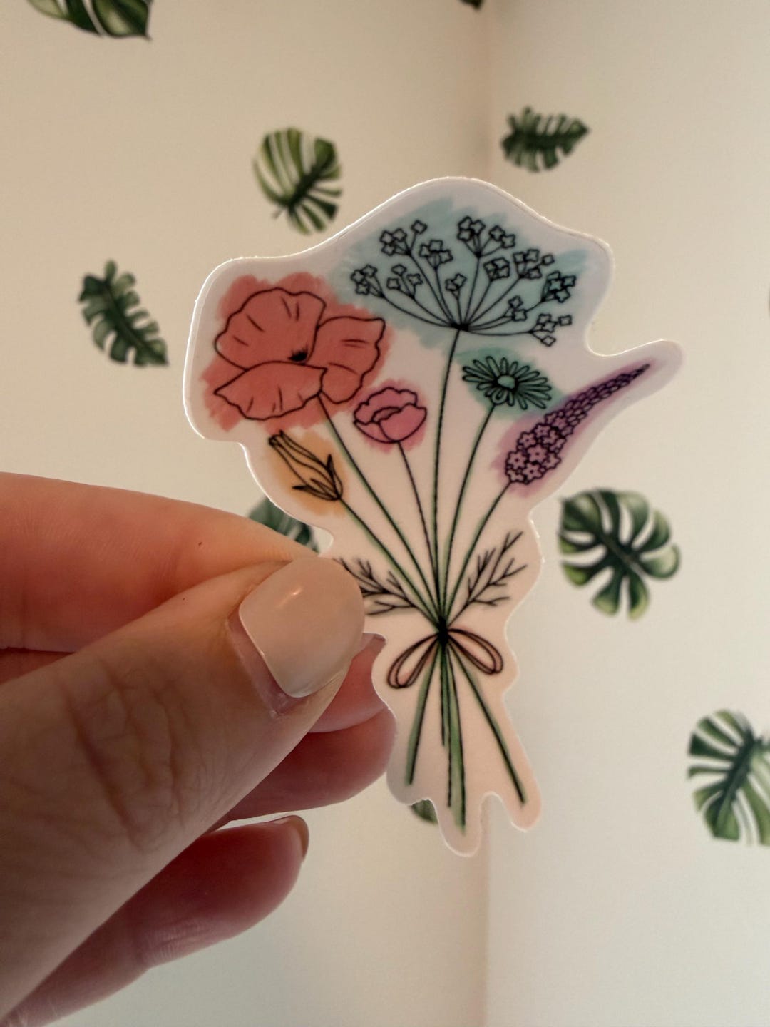 Floavour Poster Sticker Floral Sticker - Etsy