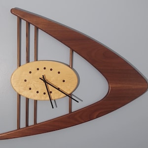 Mid Century Modern Boomerang Wall Clocks