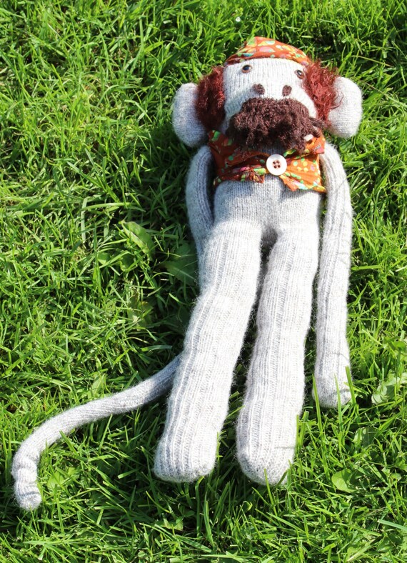 Biker sock monkey