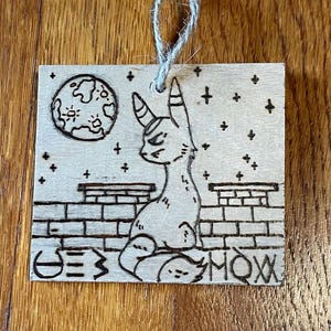 Rustic Umbreon Woodburn Artwork