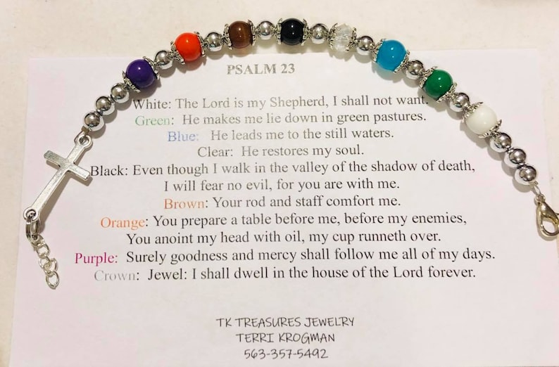 Psalm 23 Bracelet 2 Etsy