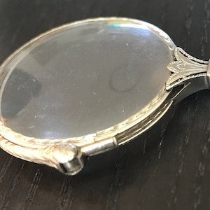 14k white gold beautifully designed working Lorgnette-glasses with style