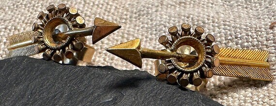 Victorian Arrow post GoldF Earrings_Delightfully … - image 1