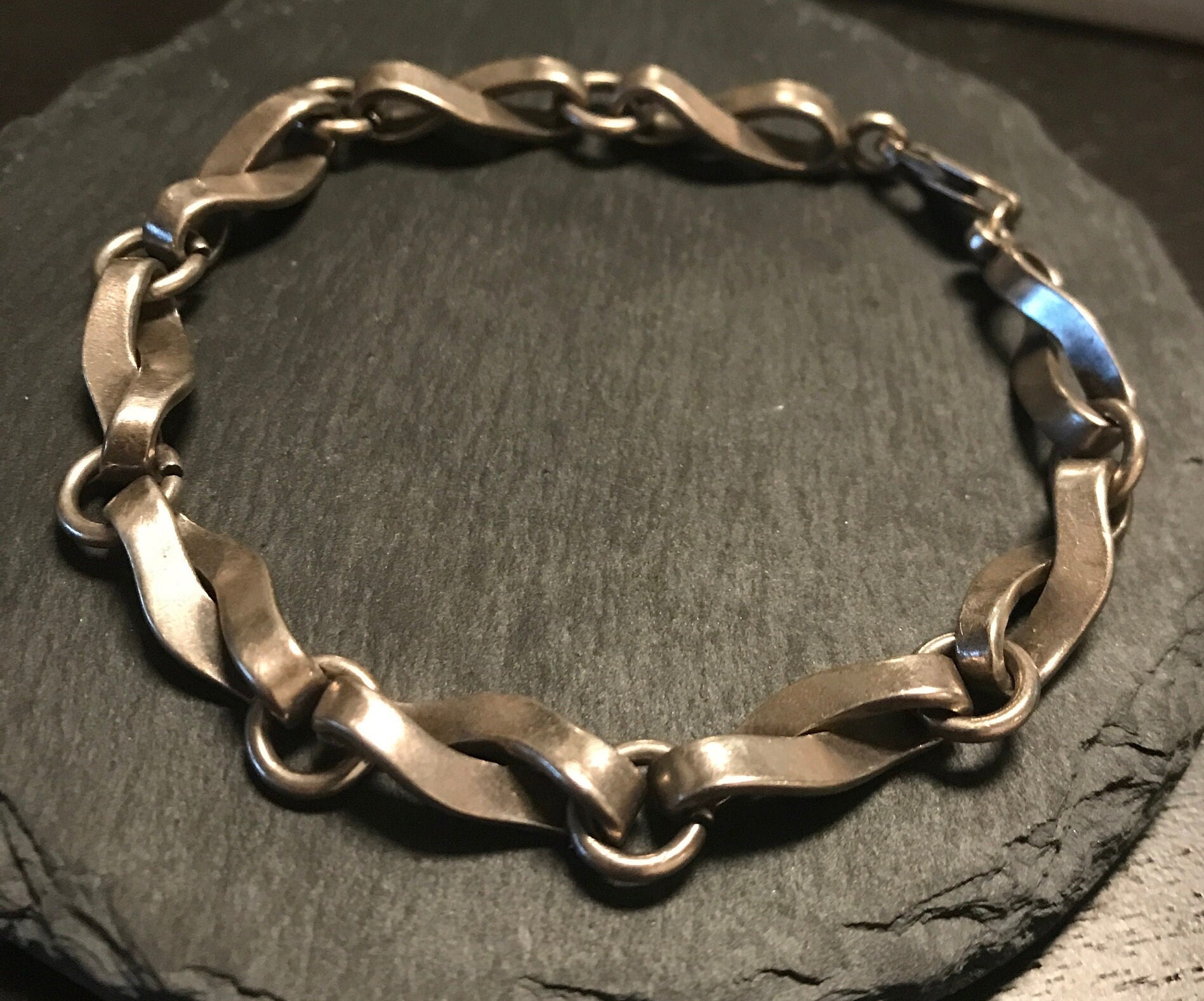 Buy Sterling Vintage Heavy Twisted Link Chain Bracelet-8 in Length Online in India - Etsy Buy Sterling Vintage Heavy Twisted Link Chain Bracelet-8 in Length Online in India - Etsy