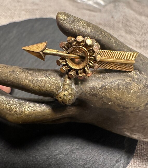 Victorian Arrow post GoldF Earrings_Delightfully … - image 2