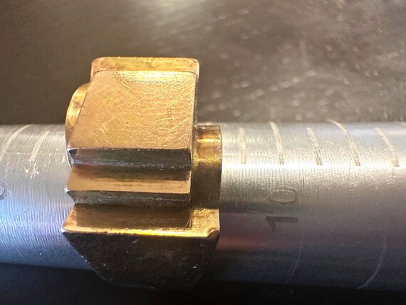 14k ring-Statement Modernist, clean scupltural De… - image 6