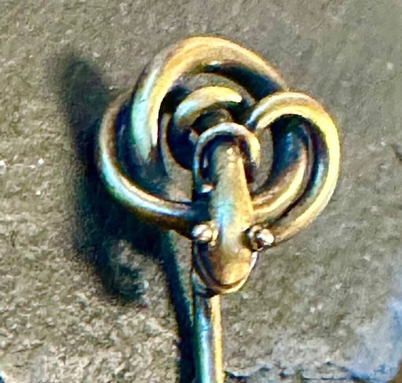 14k artistically coiled Snake stickpin Victorian - image 1