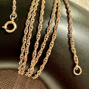 14k langes Kettenseil 1,5 mm, vintage 30&quot;