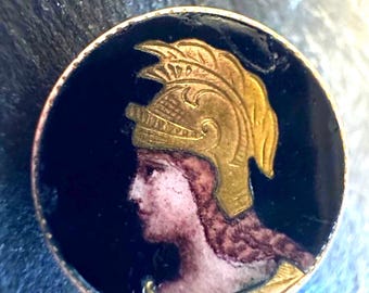Stick pin , Victorian enamel of Hermes GF