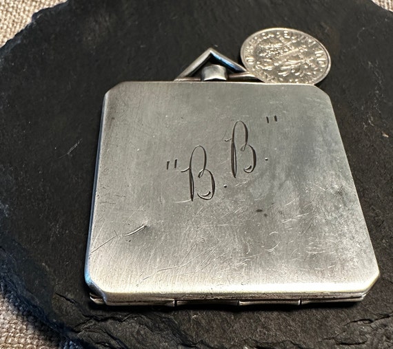 Exception large sterling, 14K Deco octagonal lock… - image 4