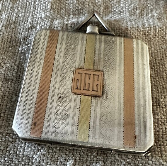 Exception large sterling, 14K Deco octagonal lock… - image 2