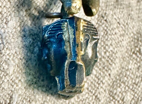Egyptian Gold Ruler Antique charm -Egyptian Pharaoh-ruler of ancient Egyp… - Gem