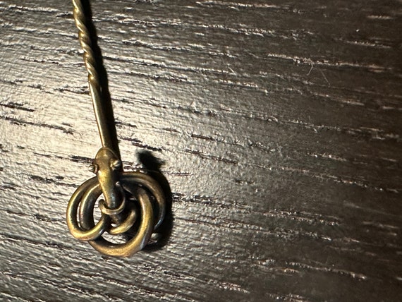 14k artistically coiled Snake stickpin Victorian - image 5