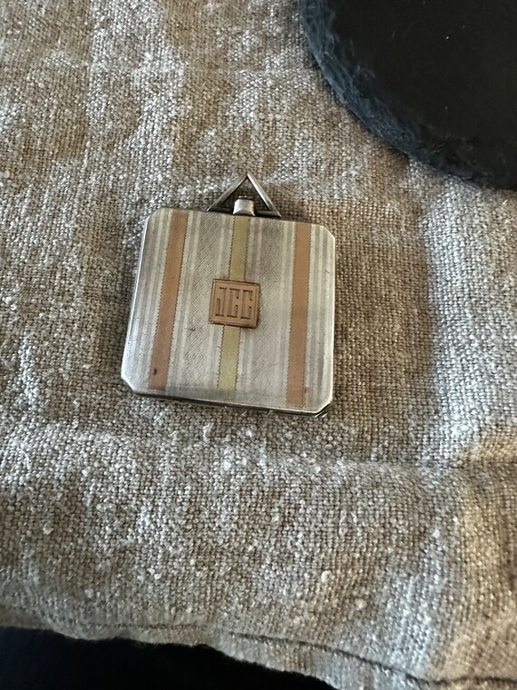 Exception large sterling, 14K Deco octagonal lock… - image 8