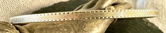 14k Bangle Edwardian engine turned engraving appr… - image 8