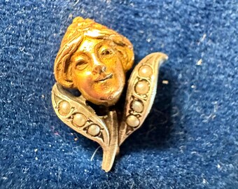 Stick Pin Art Nouveau-Silver/gold filled circa 1900