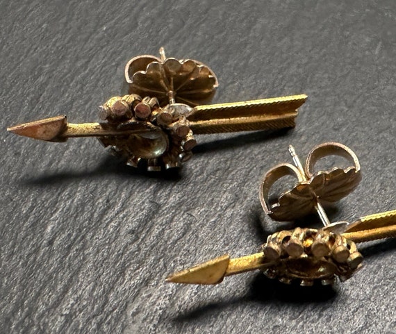Victorian Arrow post GoldF Earrings_Delightfully … - image 3