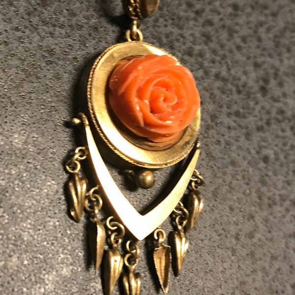 Coral Rose - Etsy