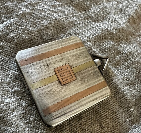 Exception large sterling, 14K Deco octagonal lock… - image 5