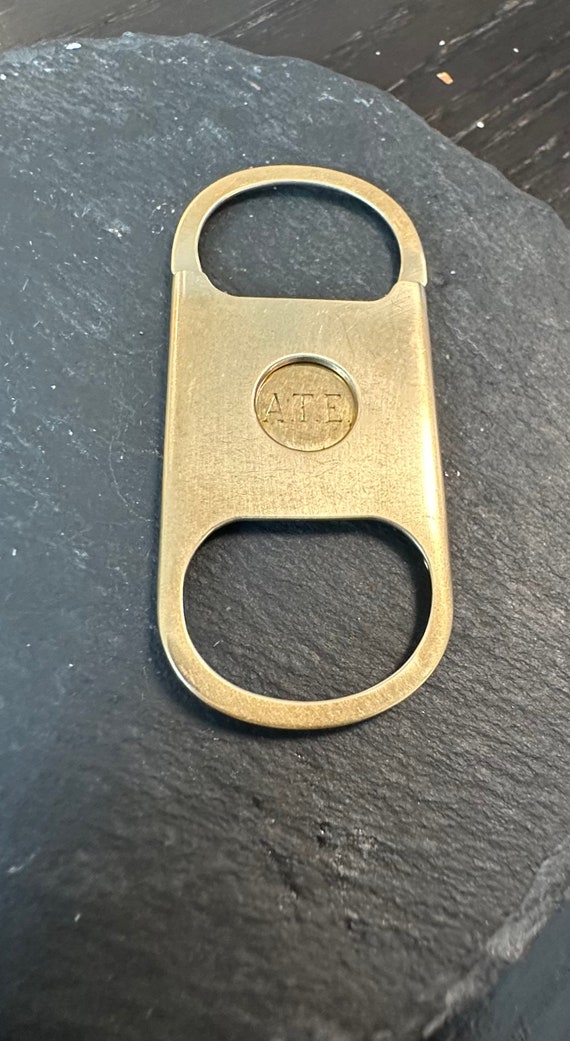 14k-antique Cigar Cutter-patented 1902 by Reinhold Steinecke-elegant Smooth  Pocket Cutter