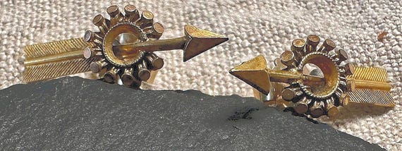 Victorian Arrow post GoldF Earrings_Delightfully … - image 7