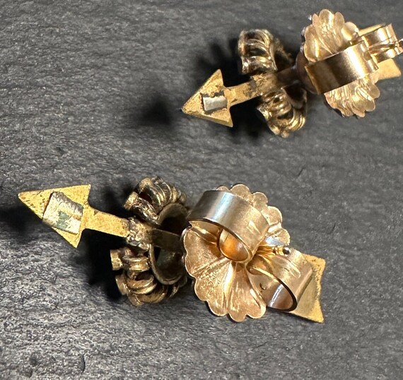 Victorian Arrow post GoldF Earrings_Delightfully … - image 6