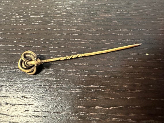 14k artistically coiled Snake stickpin Victorian - image 7