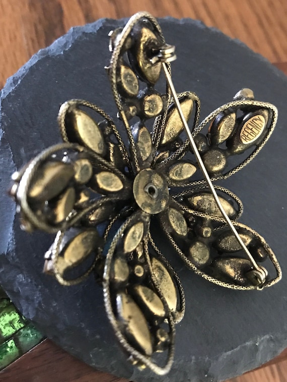 A vintage signed Regency large statement brooch. … - image 5
