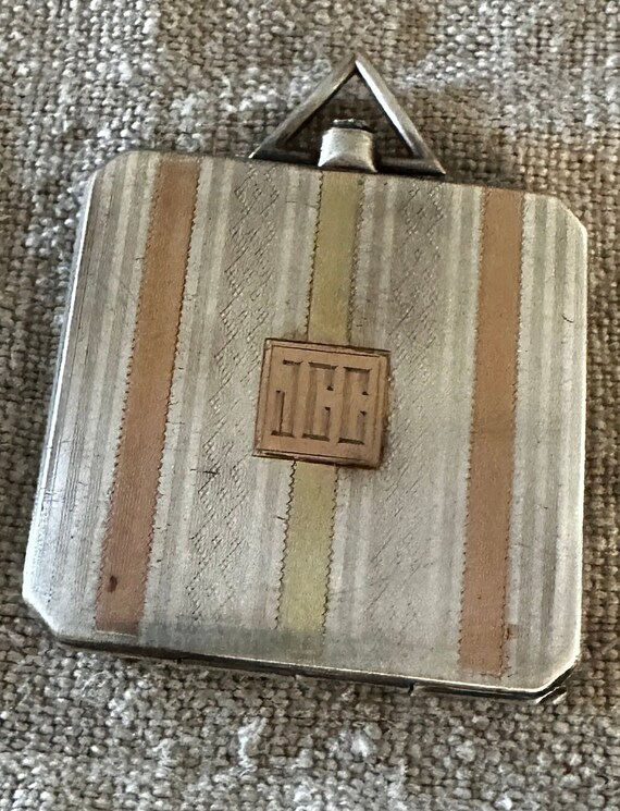 Exception large sterling, 14K Deco octagonal lock… - image 3