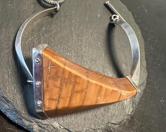 Sterling bracelet artist hand fabricated signed '88-6 1/2"