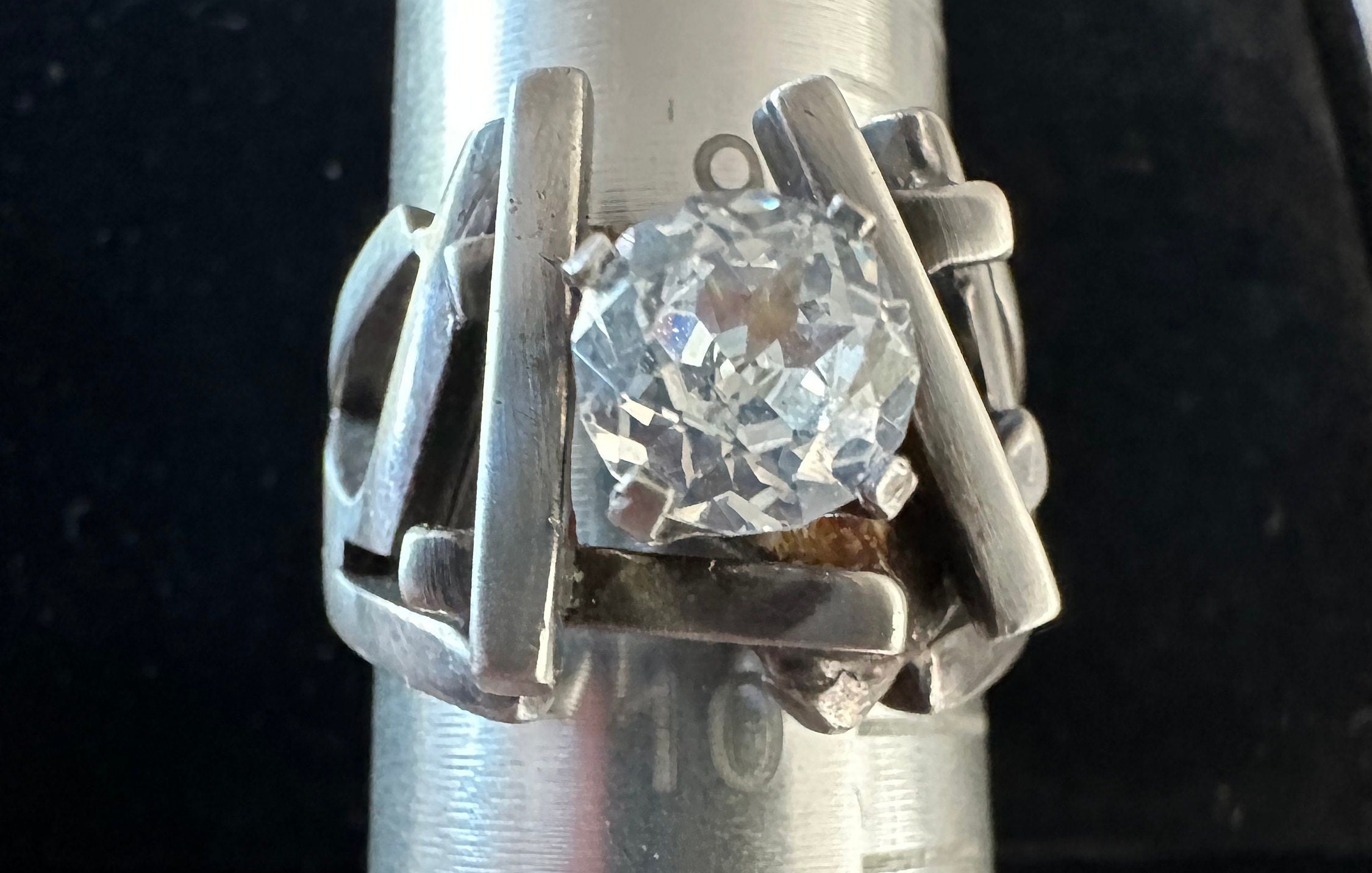 Constructivist Rings Sterling Ring Modernist(constructivism)-unique Statement Ring With ...