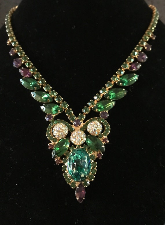 JULIANA over the top set-Amethyst, emerald, AB be… - image 7