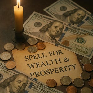 Wealth and Prosperity Spell: Personalized Abundance Ritual (PDF Delivery within 48 hrs.)