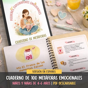 Cuaderno de Educación Emocional Infantil | 100 Metáforas + Guía para Adultos | PDF Imprimible