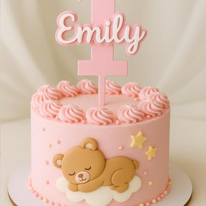 First Birthday Cake Topper, Acrylic Cake Topper, Custom Cake Topper, Smash Cake Topper, First Birthday Decor, One Cake Topper