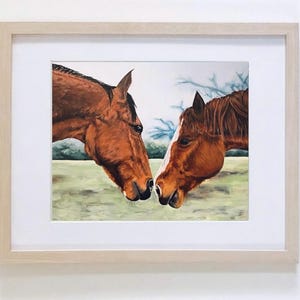 24x18 Horse Original Painting on canvas wall decor (frame NOT included)