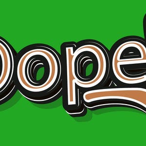 Dope Logo geschnitten Datei - eps dxf pdf png, Dope svg Dateien für Cricut und Silhouette, Dope Clipart, Girl Boss SVG, starke Frau, Dope Mann SVG