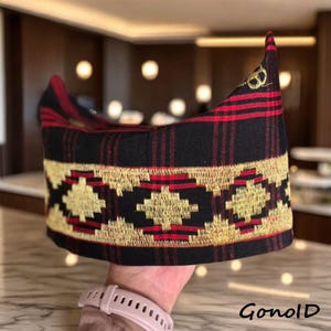 Handcrafted Peci Hat, Authentic Indonesian Tapis Songkok, Traditional Islamic Headwear from Lampung, Unique Indonesian Peci Cap